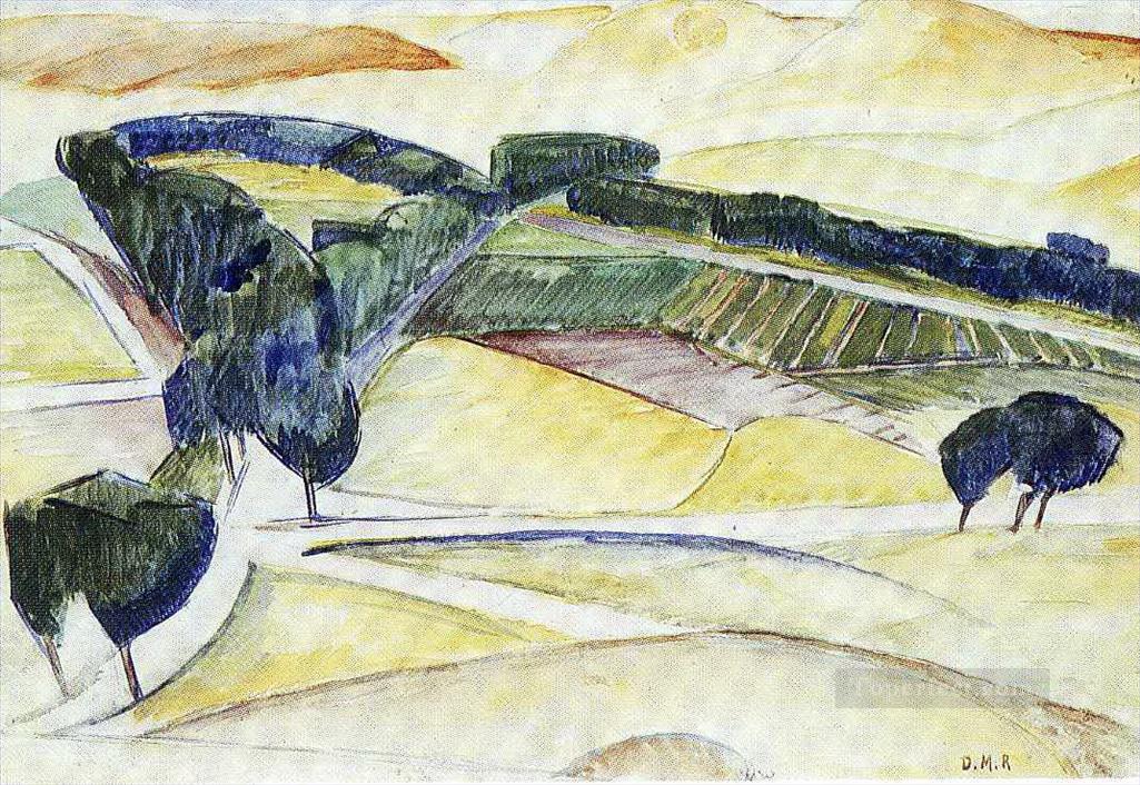 landscape at toledo 1913 Diego Rivera Oil Paintings